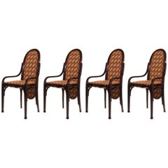 Four Art Nouveau Bentwood Chairs Thonet, Vienna, 1900