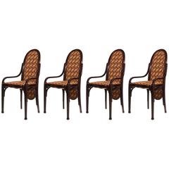 Four Art Nouveau Bentwood Chairs Thonet, Vienna, 1900 5
