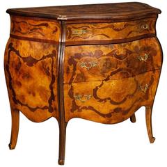 20th Century Italian Inlaid Chest of Drawers in Louis XV Style