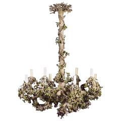 Very Elegant Chandelier Evoking Branches with Eight Lights
