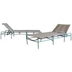 Solid Aluminum and Rope Outdoor Adjustable Chaise Longues 1