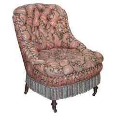 Pretty Paisley Slipper Chair