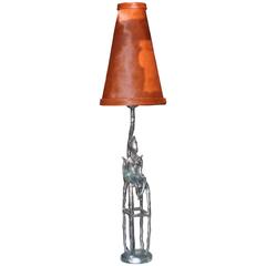 Giacometti-Like Figural Lamp