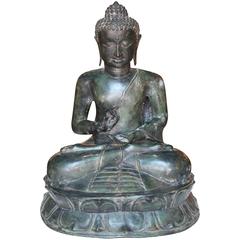 Antique Bronze or Copper Figure of Buddha
