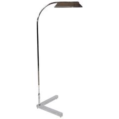 Beautiful Vintage Polished Chrome Floor Lamp by Casella