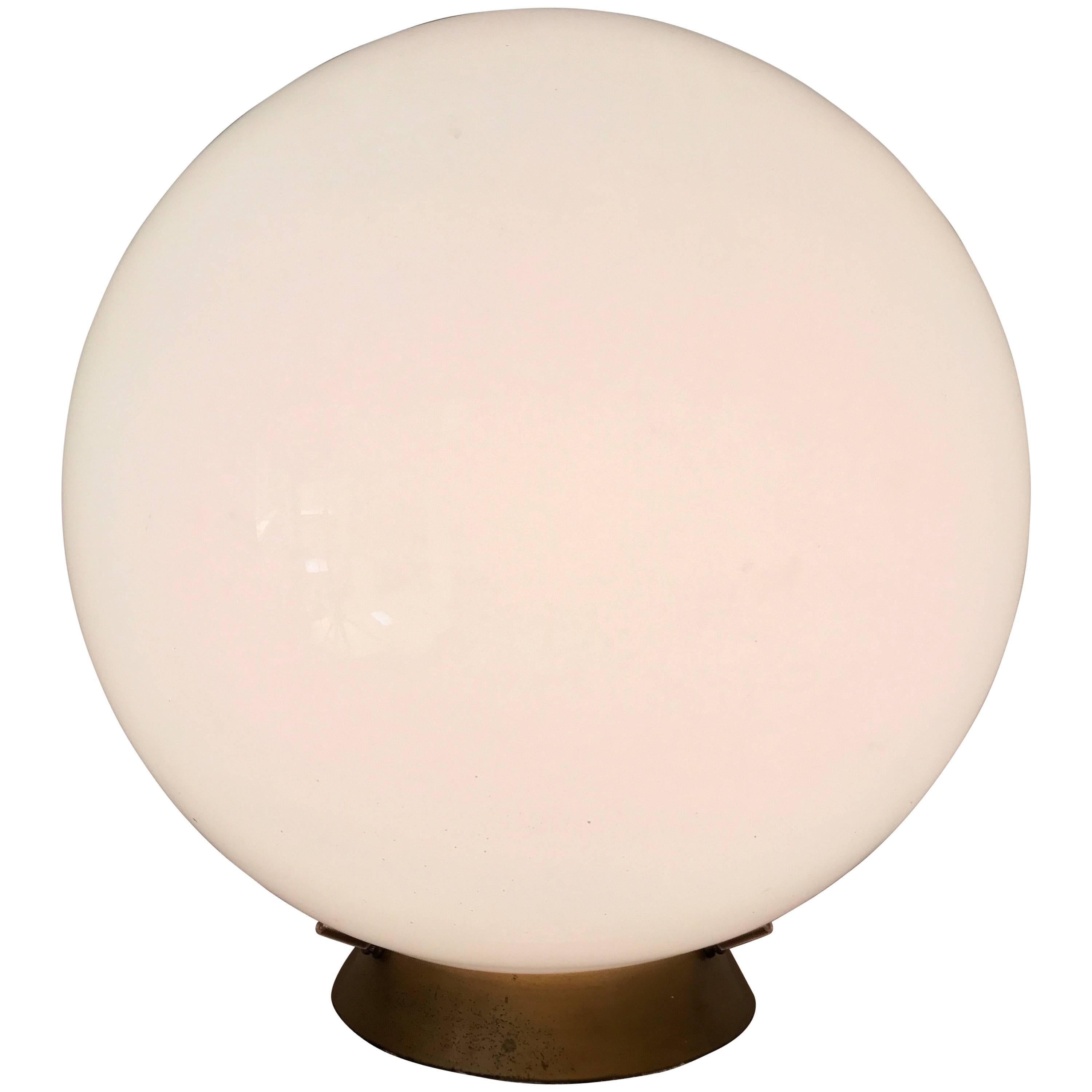Mid Century Glass Globe Table Lamp At, Mid Century Globe Table Lamp