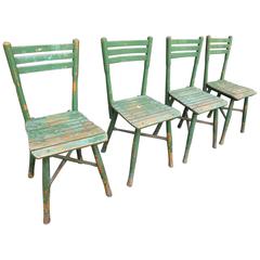 Set of Four Reismann Ladderback Chairs