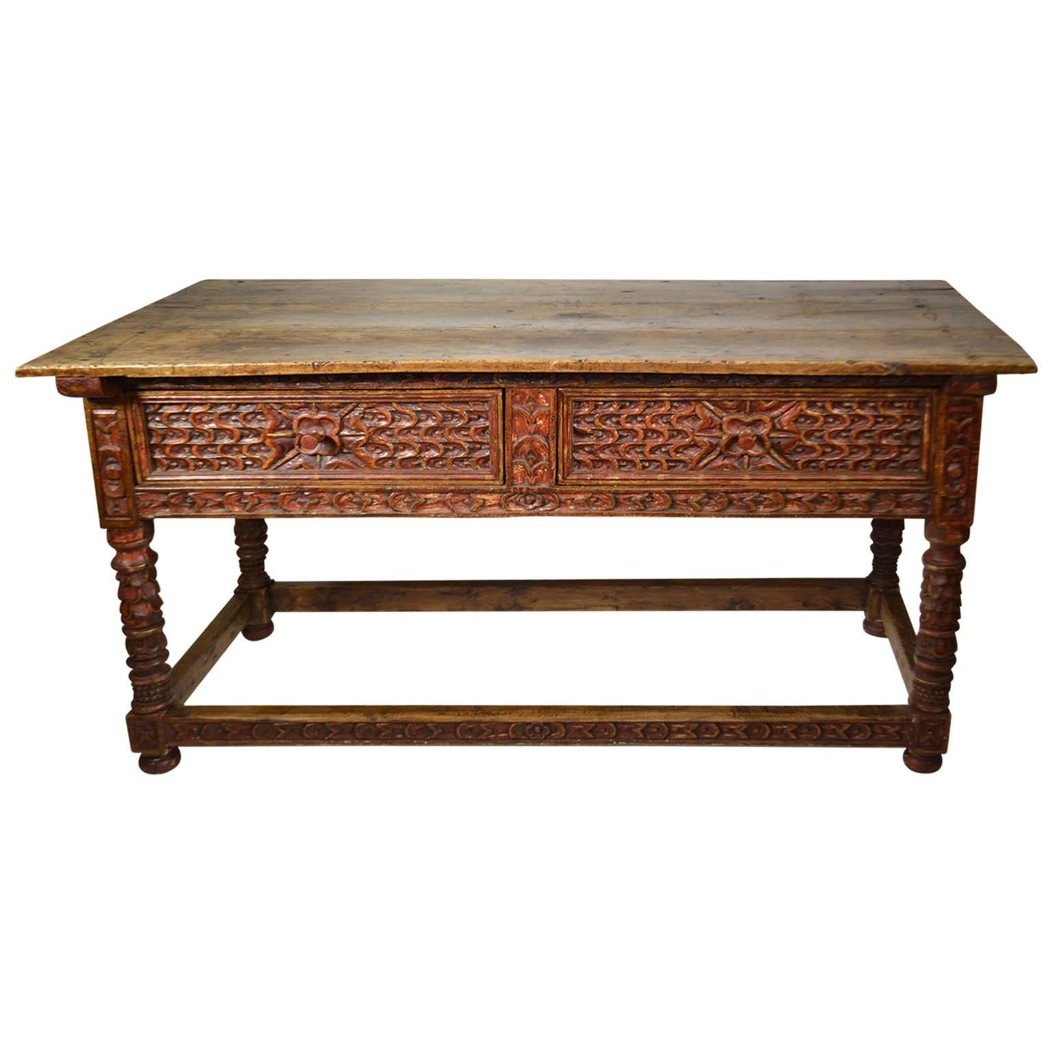 18th Century Spanish Colonial Console Table, Peru