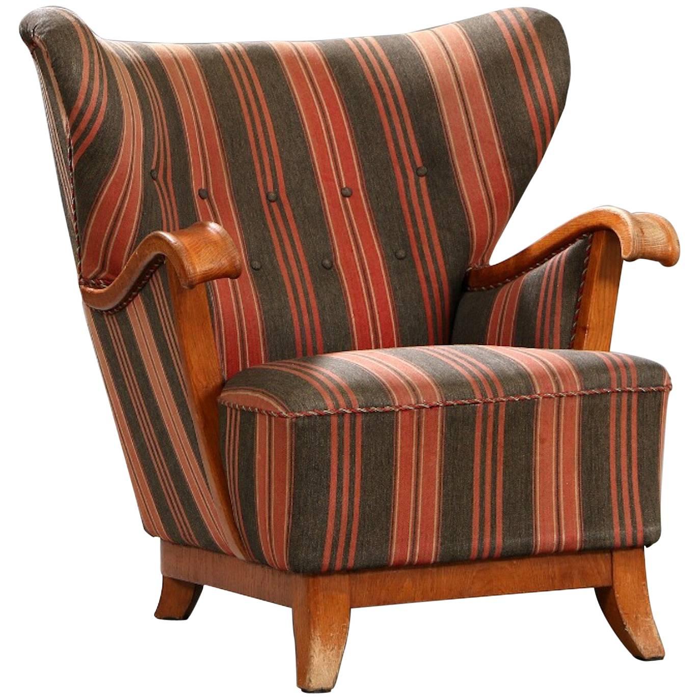Danish Modern 1940s Lounge Chair