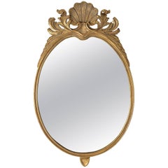 Shell Crest Gilt Mirror