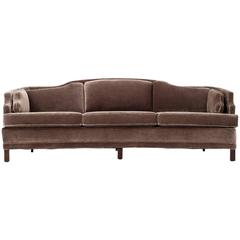 Curved Sofa in the Style of Michael Taylor