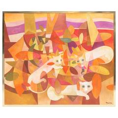 Aurelio Pescina Painting "Gato" 8