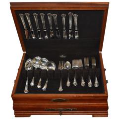 Towle Sterling Silver Flatware Set Chippendale Pattern 39 Pieces