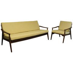 Mid-Century Modern Sofa and Chair