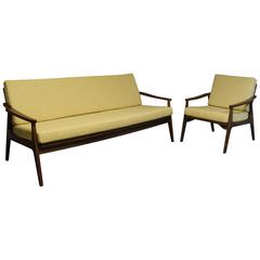 Mid-Century Modern Sofa and Chair 7