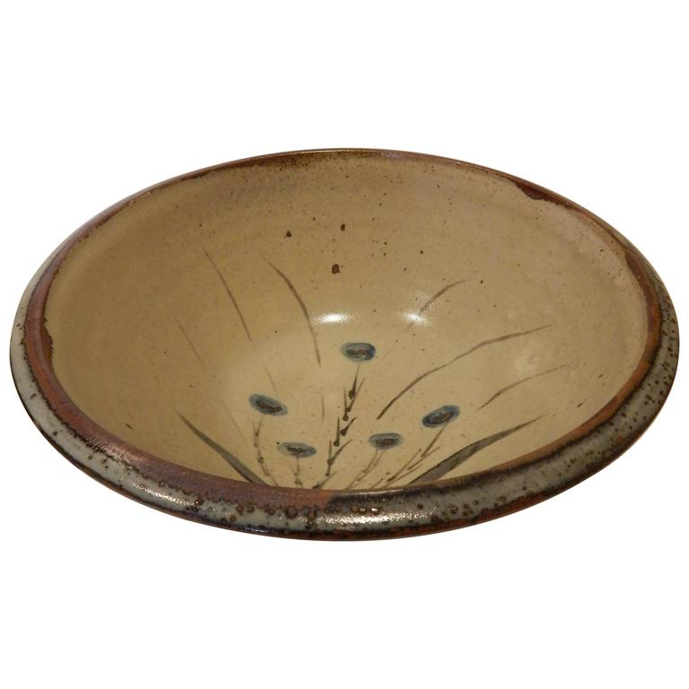 St. Ives Pottery Large Studio Bowl For Sale at 1stDibs