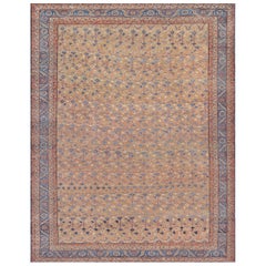 Antique Late 19th Century Hand-Woven Wool Bakhshaish Rug from North West Persia