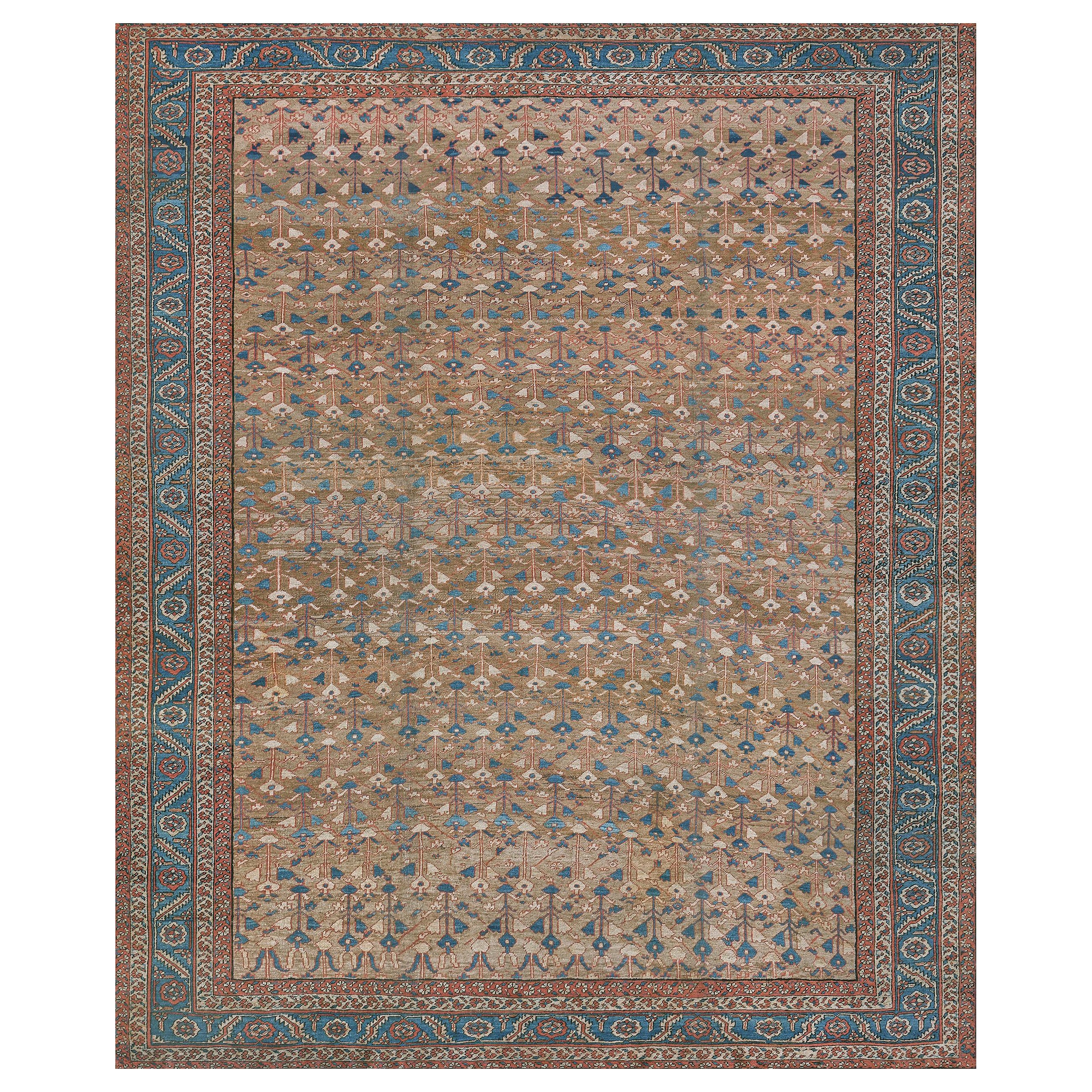 Late 19th Century Hand-Woven Wool Bakhshaish Rug from North West Persia