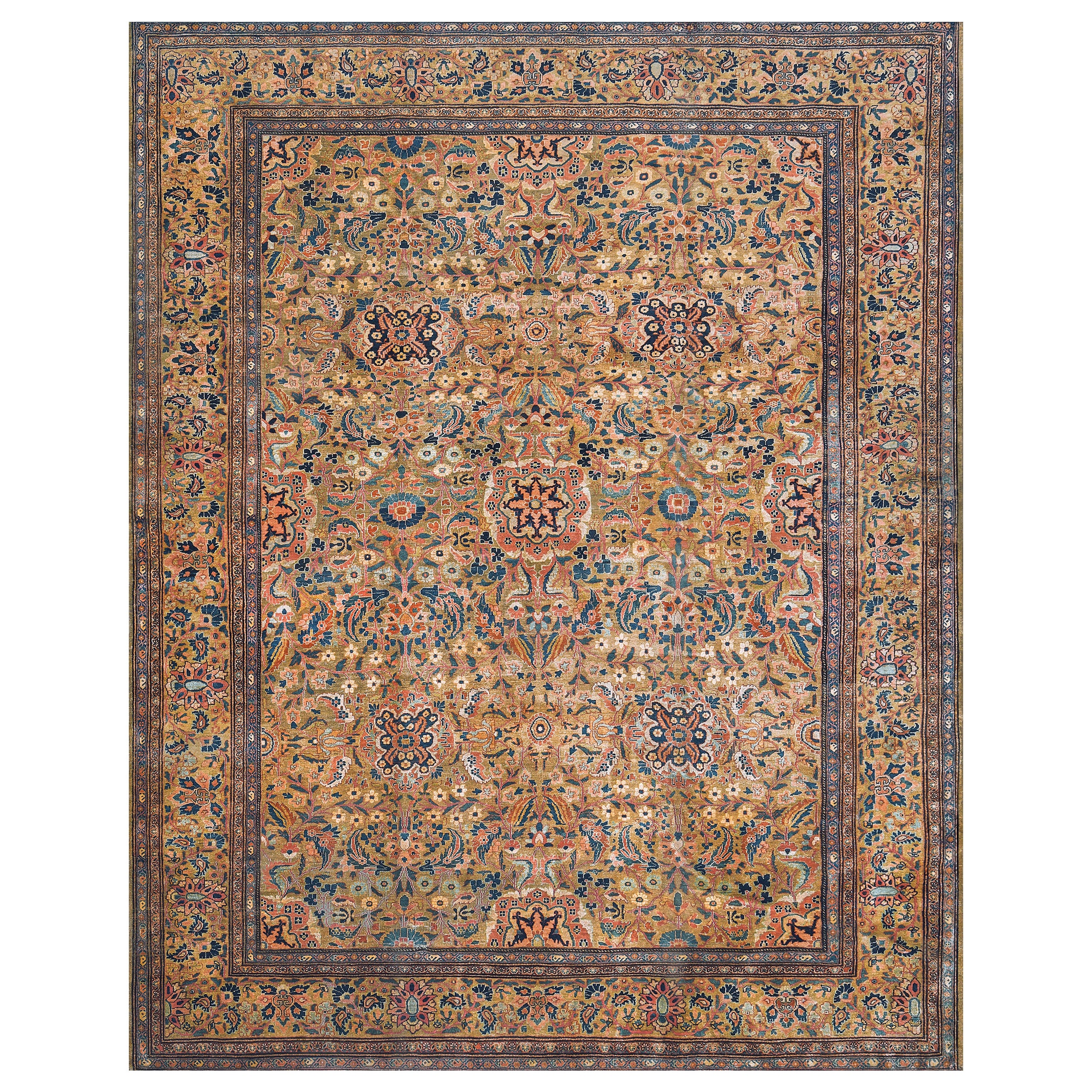 Late 19th Century Fereghan Rug from West Persia