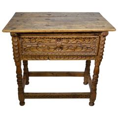 18th Century Spanish Colonial Side Table, Peru