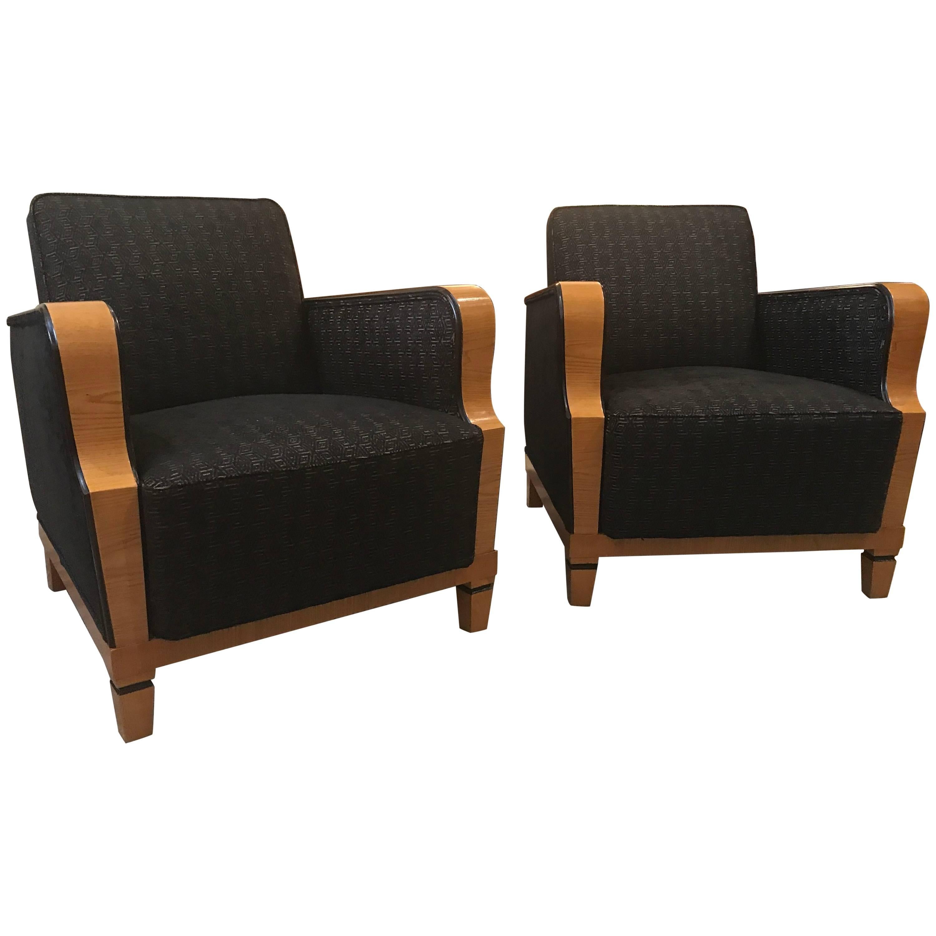 Pair of Art Deco Armchairs