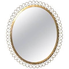 Mirror in Brass in the Manner of Josef Frank