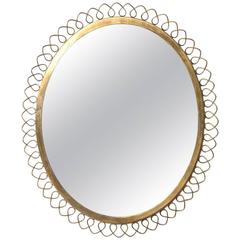 Mirror in Brass in the Manner of Josef Frank 12