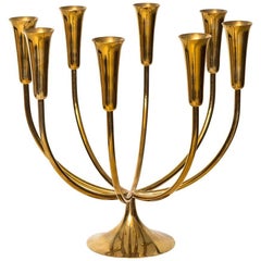 Large Candleholder in Brass by Illums Bolighus in Denmark