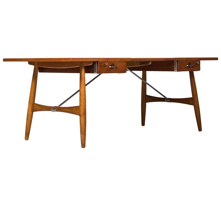 Hans Wegner Desk Model Jh 571 By Johannes Hansen In Denmark At 1stdibs Hans Wegner Desk Model Jh 571 By Johannes Hansen In Denmark For
