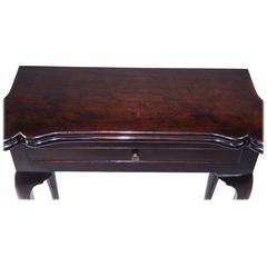 Small George II Mahogany Tea Table with Shaped Top