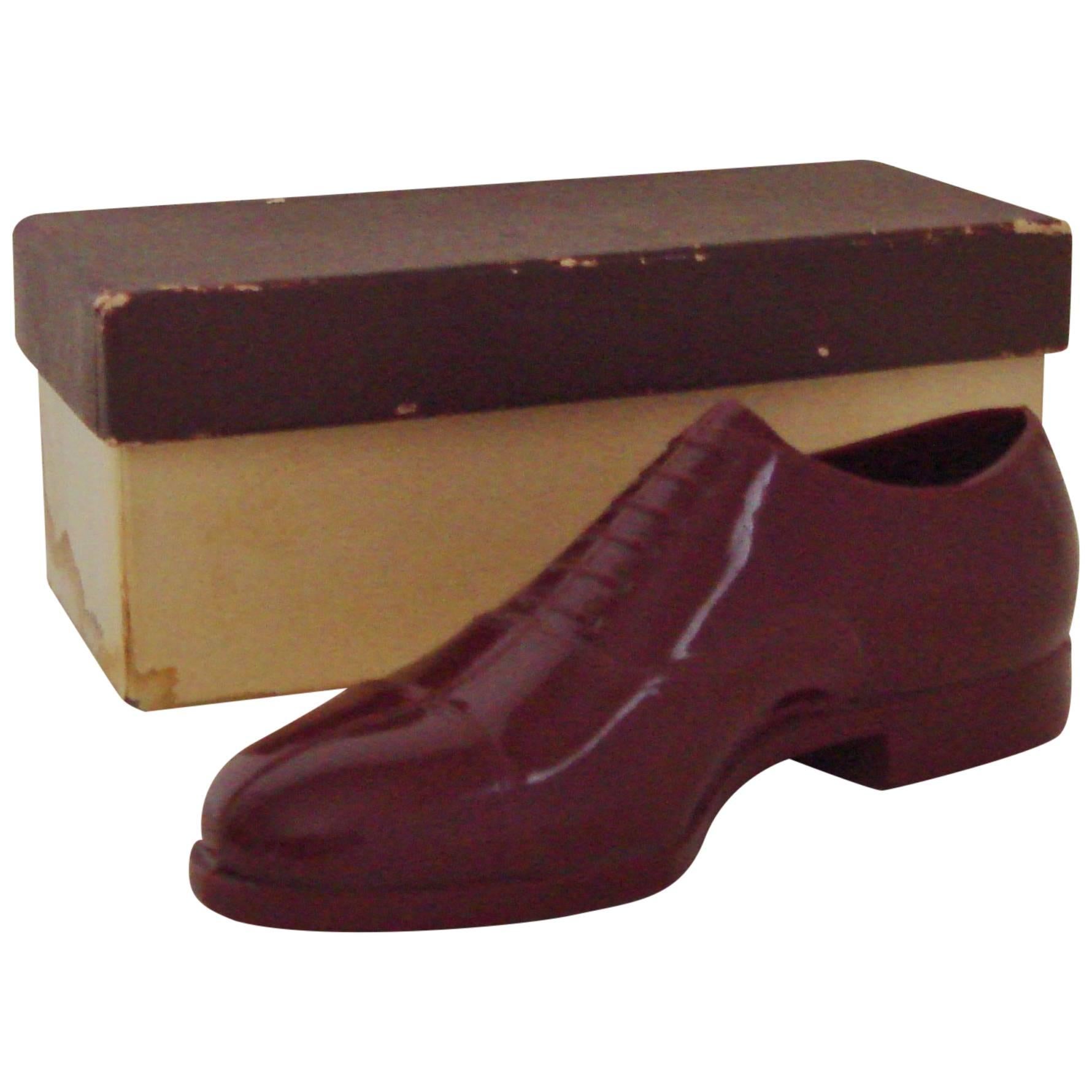 American Mid-Century Salesman Sample Plastic the Rand Shoe with Original Box