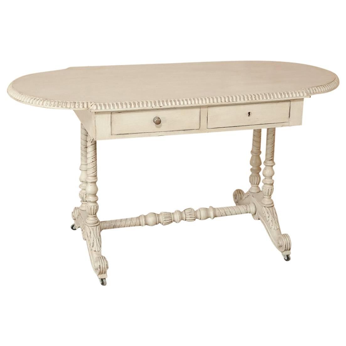 Antique French Baroque Painted Writing Table/Desk