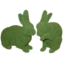 Garden Rabbit Sculpture in Synthetic Turf