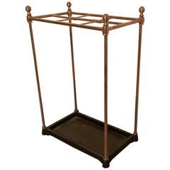 Victorian Brass and Cast Iron Stick Stand or Umbrella Stand