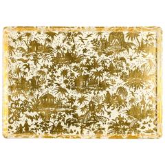 Vintage Piero Fornasetti Large Chinoiserie Tray, Piccolo Coramandel 10