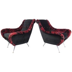 Gio Ponti Style Lounge Chairs