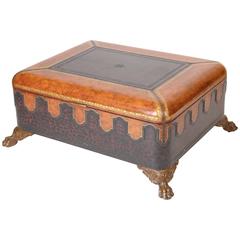 Maitland Smith Leather Coffee Table