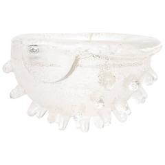 Cast Spiky One of Kind Glass Sculptural Bowl by David Chatt 5