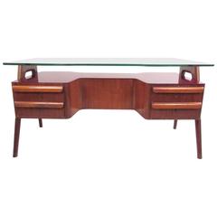 Italian Modern Glass Top Executive Desk by Vittorio Dassi 6
