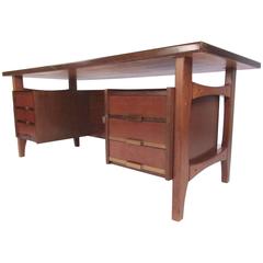 Italian Modern Executive Desk by Schirolli, style of Ico Parisi, circa 1960 1