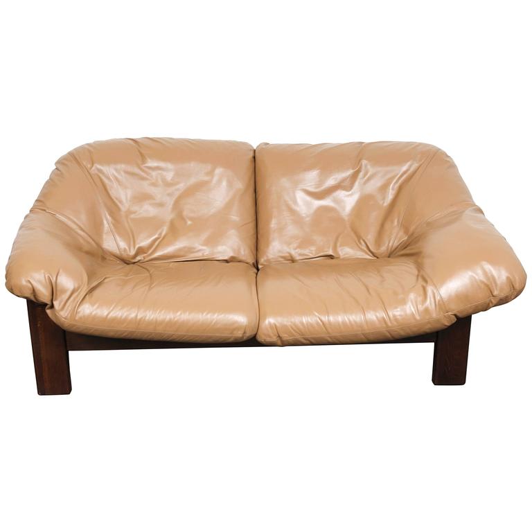 MidCentury Dutch Cognac Leather Sofa by Gerard Van Den Berg at 1stDibs