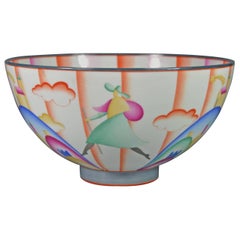 Gio Ponti Art Deco Porcelain Bowl Il Pellegrino di Montesanto, 1925
