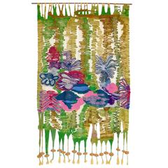 Antique Woven Fiber Art Tapestry by Romeo Reyna