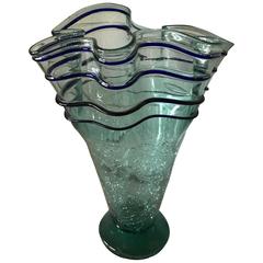 Stunning Sea Green Glass Vase