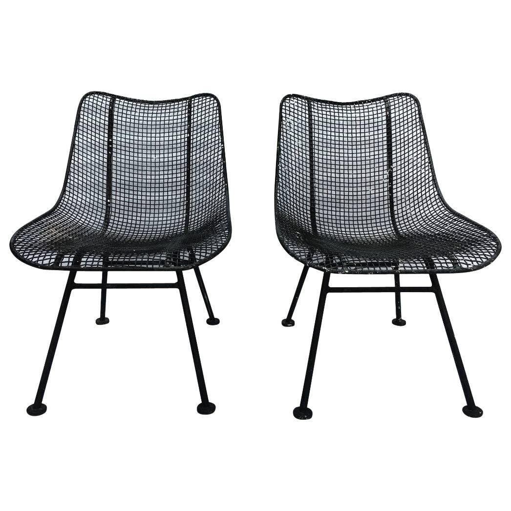 Pair of Russell Woodard Slipper Chairs, 1960