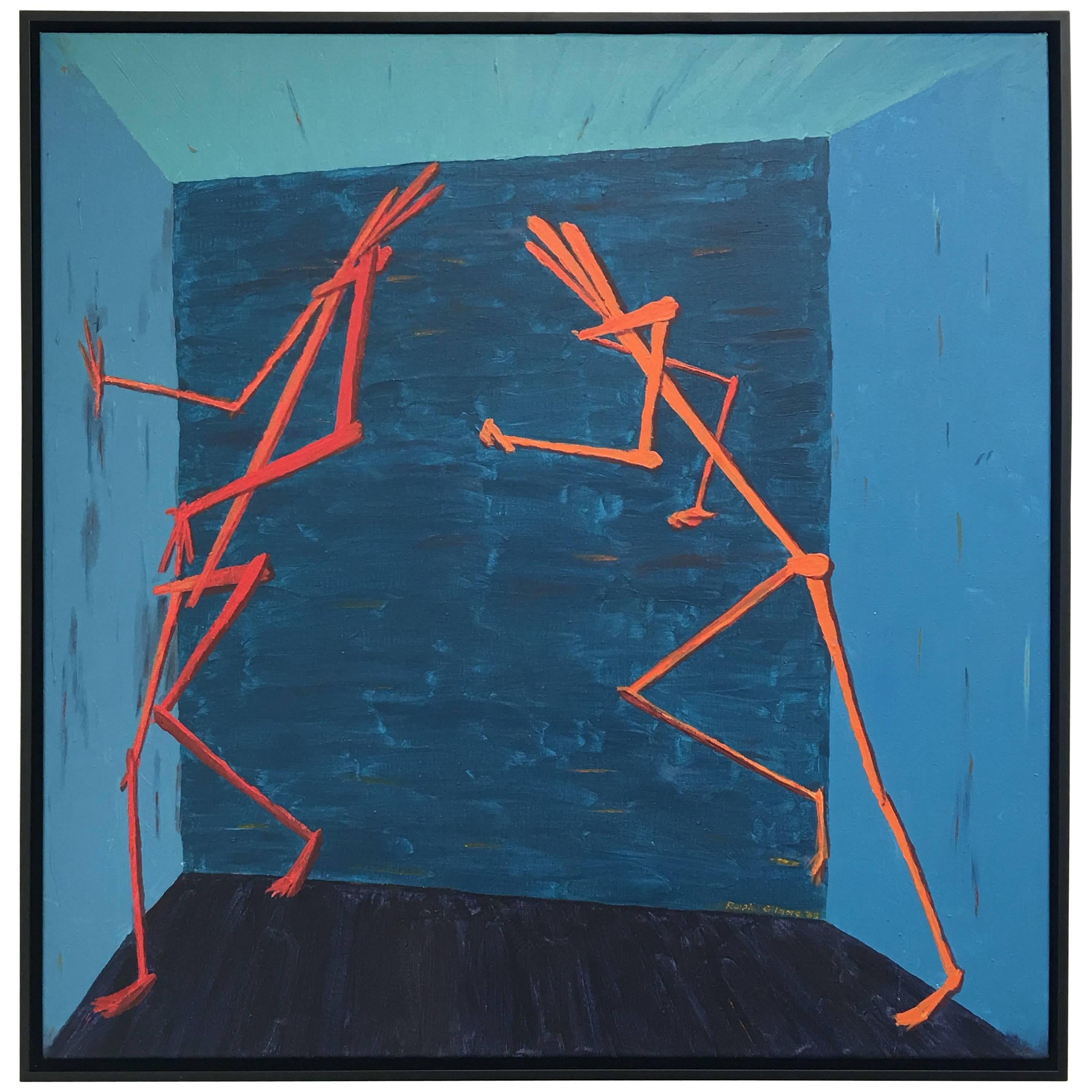 Figurative Painting Signed, circa 1983 For Sale