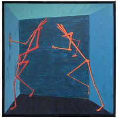 Figurative Painting Signed, circa 1983 3