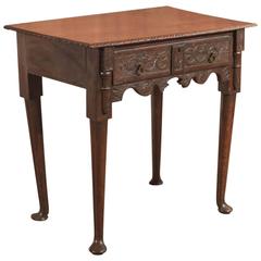 Antique Lowboy, Georgian Oak Table, circa 1750