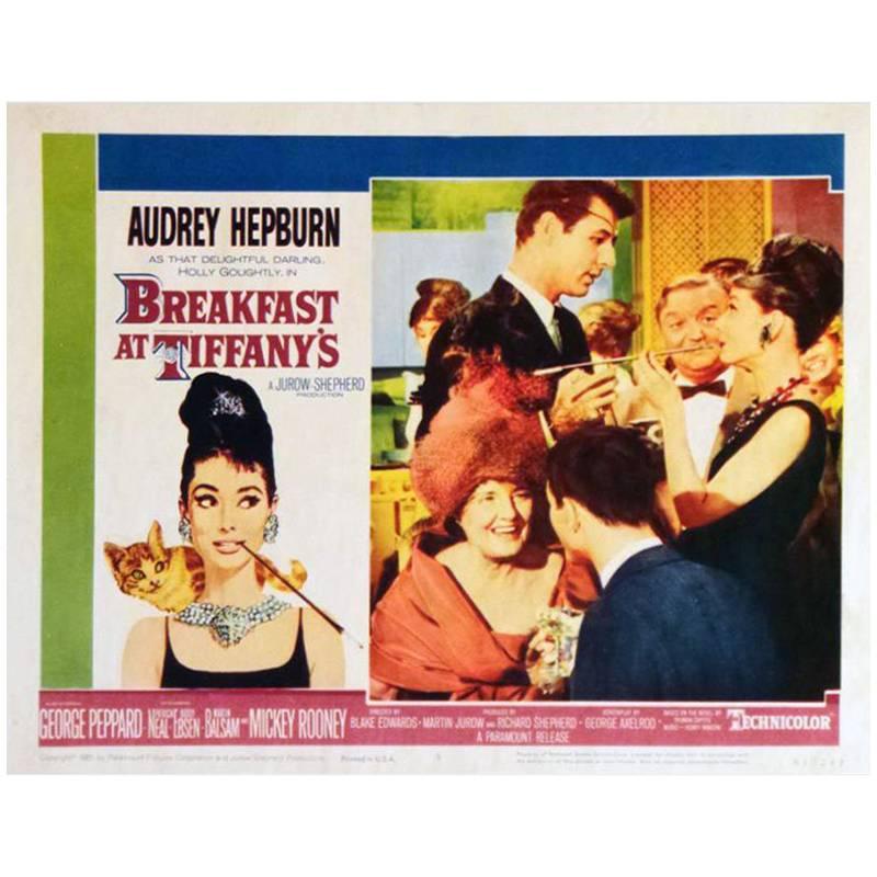 "Breakfast at Tiffany's" Film Poster, 1961 For Sale