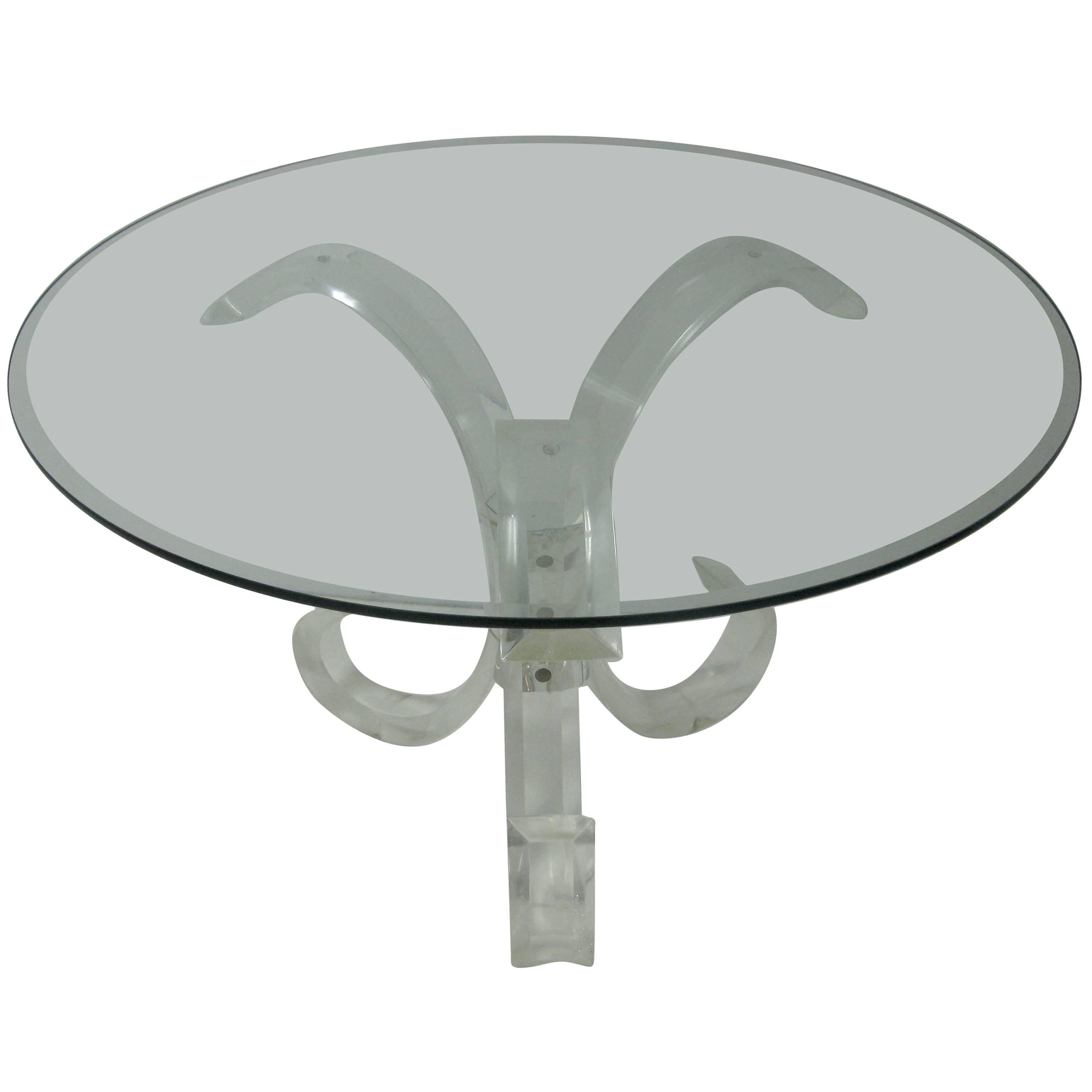 Round Lucite Dining Room Table For Sale At 1stdibs
